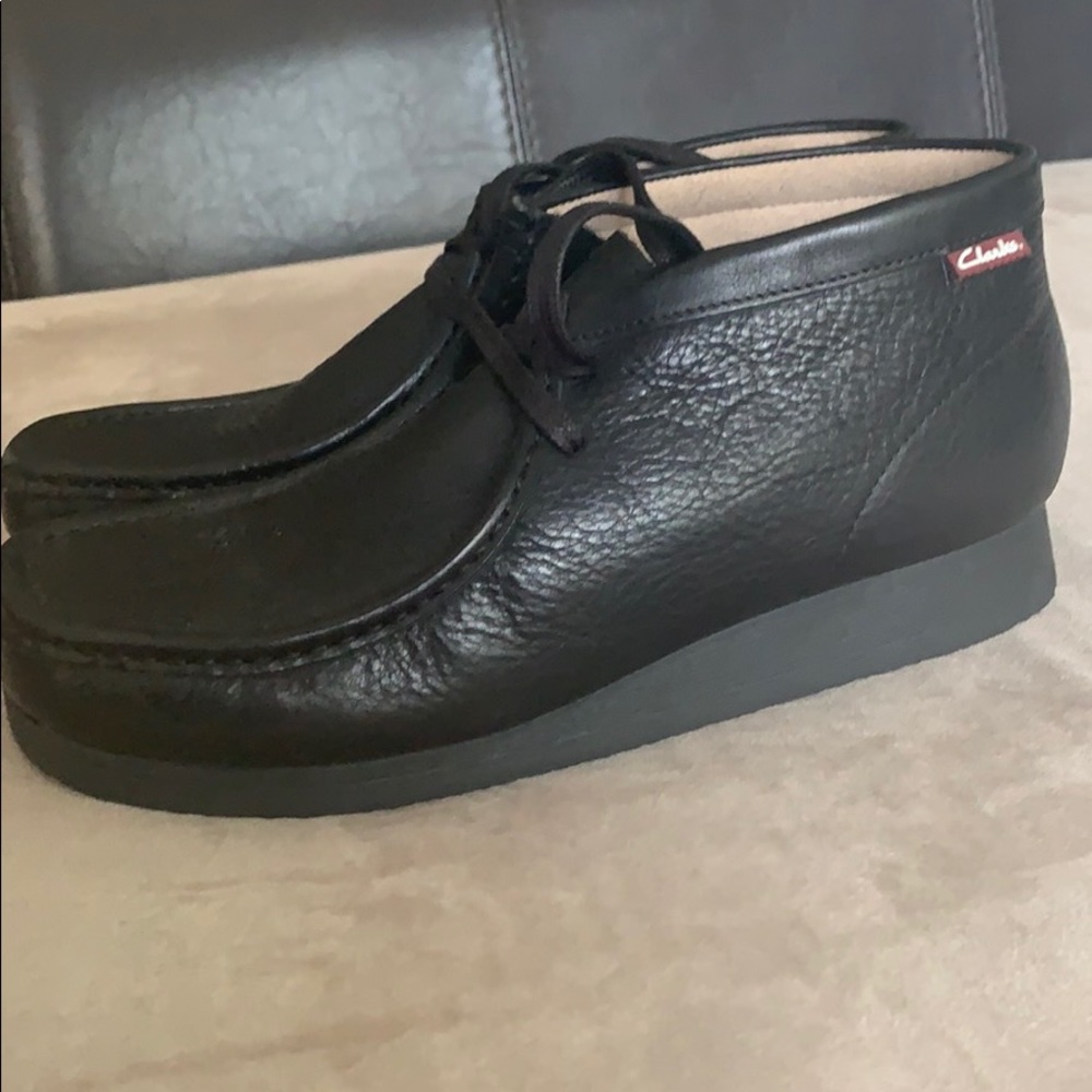 Black Suede Clark Wallabees